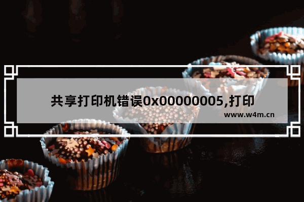 共享打印机错误0x00000005,打印机共享错误0x00000040