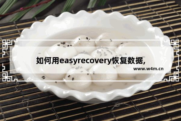 如何用easyrecovery恢复数据,easy recovery数据恢复