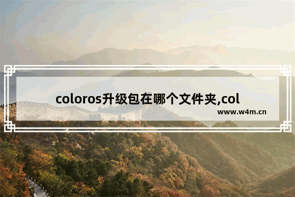 coloros升级包在哪个文件夹,coloros安装包位置