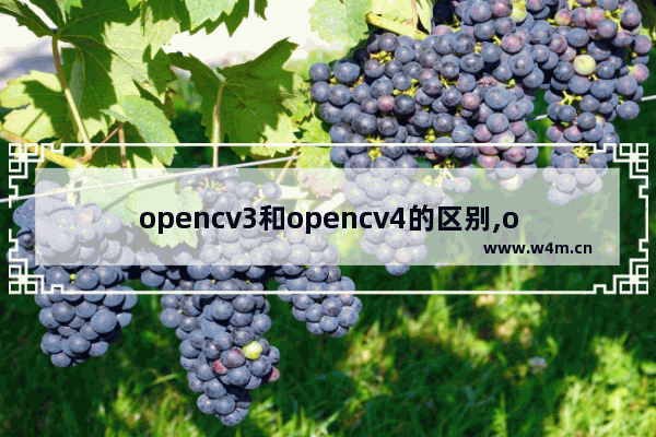 opencv3和opencv4的区别,opencv和opencv3有什么区别