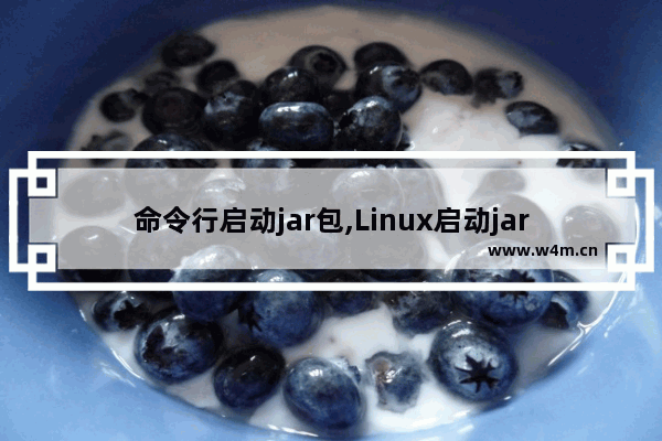 命令行启动jar包,Linux启动jar