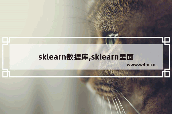 sklearn数据库,sklearn里面有哪些数据