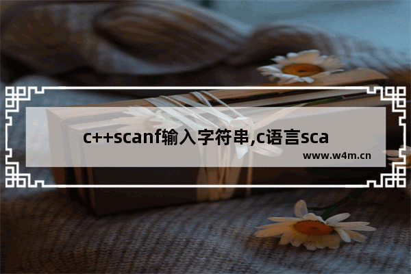 c++scanf输入字符串,c语言scanf格式控制符