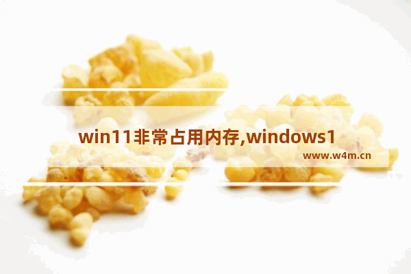 win11非常占用内存,windows11内存