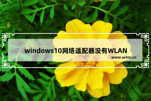 windows10网络适配器没有WLAN,win 10网络适配器没有无线网络连接(连不上WLAN)