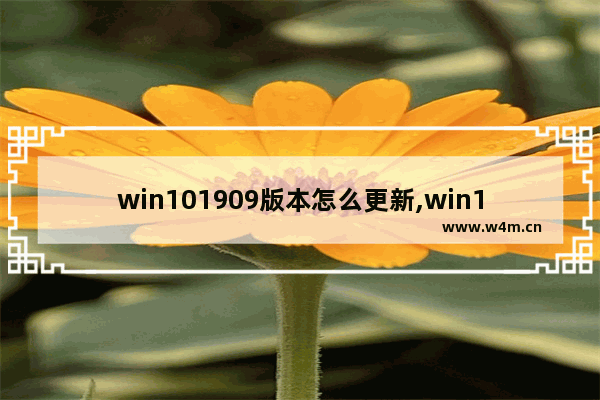 win101909版本怎么更新,win101909是什么时候更新的