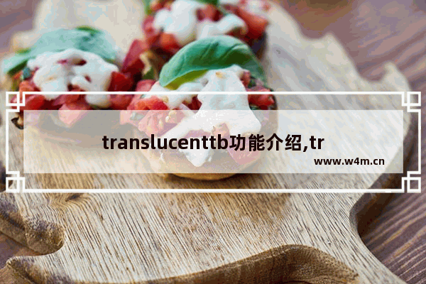 translucenttb功能介绍,translucent是什么软件