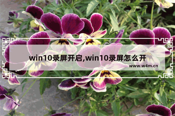 win10录屏开启,win10录屏怎么开