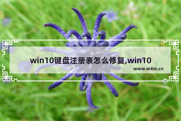 win10键盘注册表怎么修复,win10如何修改注册表键值