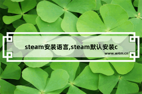 steam安装语言,steam默认安装c盘