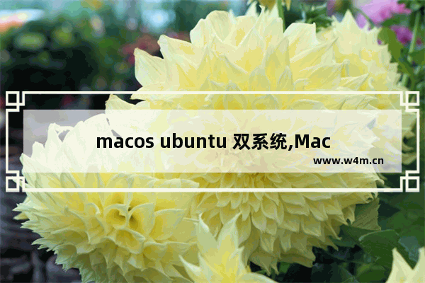 macos ubuntu 双系统,MacBook双系统分区