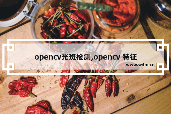 opencv光斑检测,opencv 特征检测