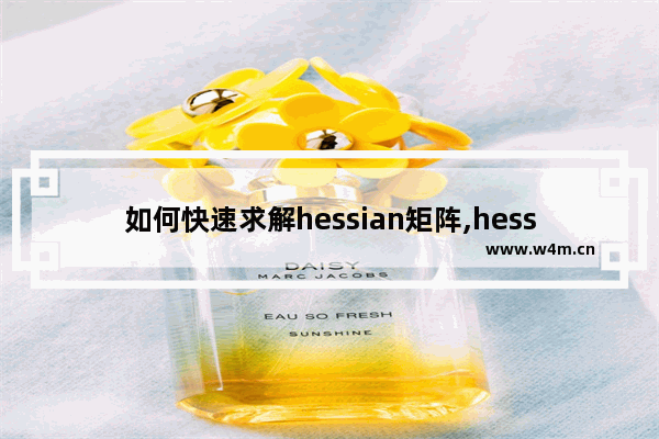 如何快速求解hessian矩阵,hessian矩阵是不定矩阵