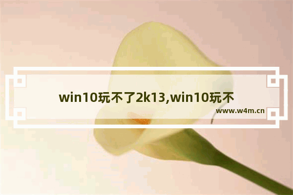 win10玩不了2k13,win10玩不了2k14