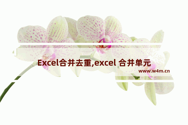 Excel合并去重,excel 合并单元格内容并去重