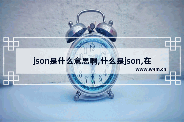 json是什么意思啊,什么是json,在什么情况下使用