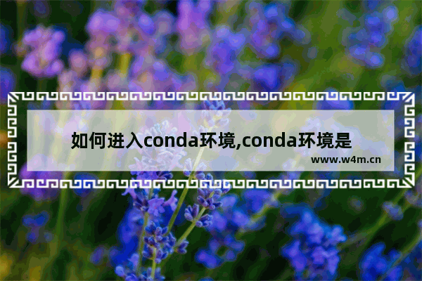 如何进入conda环境,conda环境是什么