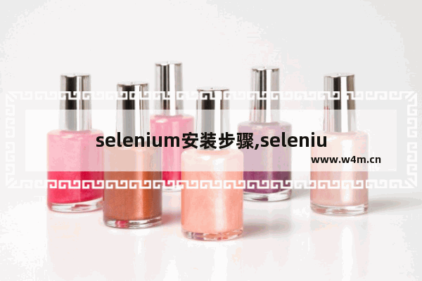 selenium安装步骤,selenium下载安装