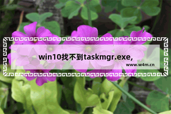 win10找不到taskmgr.exe,windows找不到文件taskmgr.exe