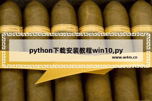 python下载安装教程win10,pythonwindows10安装