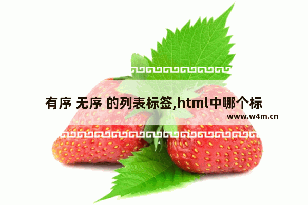 有序 无序 的列表标签,html中哪个标签是无序列表