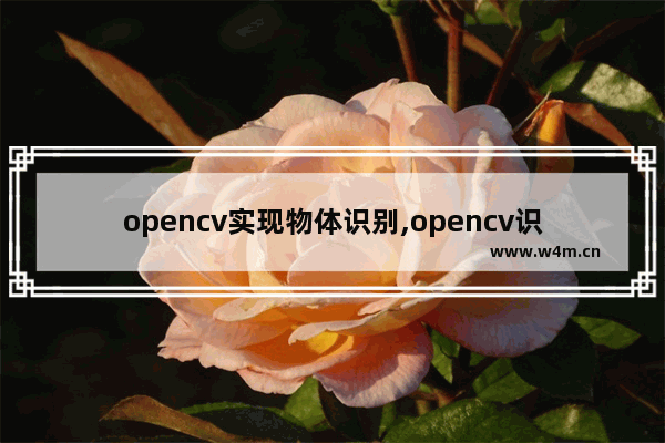 opencv实现物体识别,opencv识别视频中特定物体