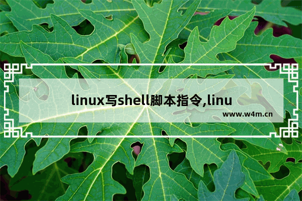 linux写shell脚本指令,linux命令与shell脚本编程大全pdf