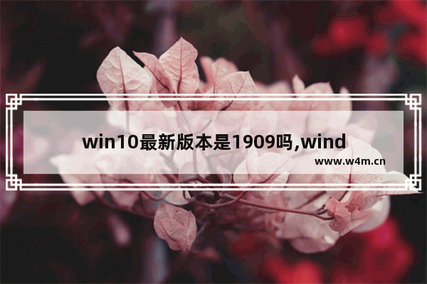 win10最新版本是1909吗,windows10 1909下载