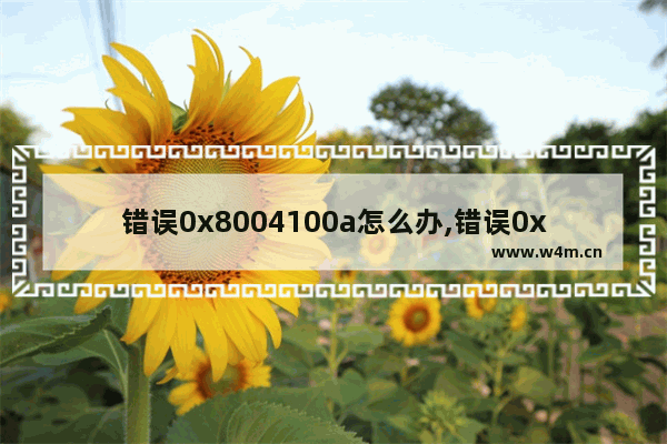 错误0x8004100a怎么办,错误0x8007003b