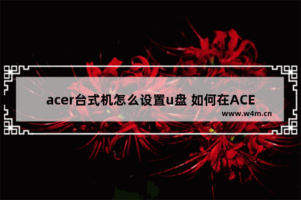 acer台式机怎么设置u盘 如何在ACER台式机上设置U盘？