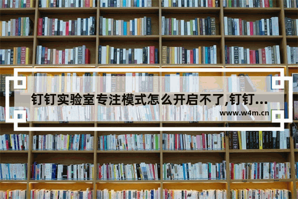 钉钉实验室专注模式怎么开启不了,钉钉实验室专注模式怎么开启视频