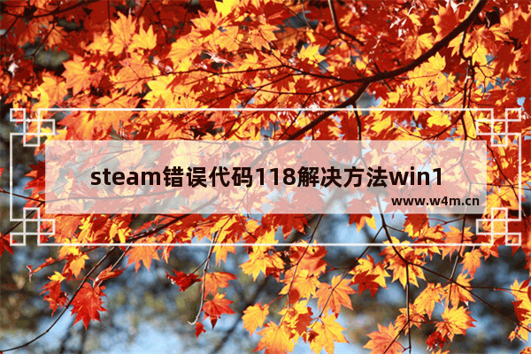 steam错误代码118解决方法win10,steam错误代码118解决方法 - 系统家园