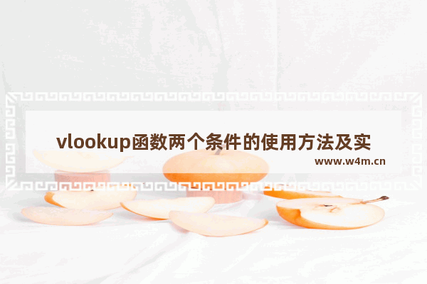 vlookup函数两个条件的使用方法及实例,vlookup函数参数怎么填