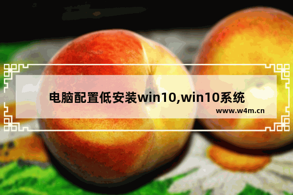 电脑配置低安装win10,win10系统装机失败