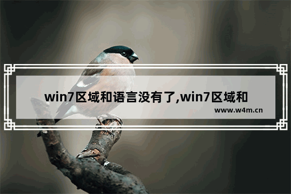 win7区域和语言没有了,win7区域和语言没有显示语言