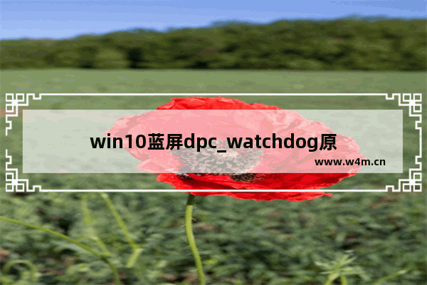 win10蓝屏dpc_watchdog原因,win10电脑蓝屏dpc watchdog