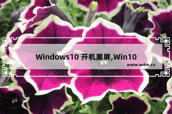 Windows10 开机黑屏,Win10 开机黑屏