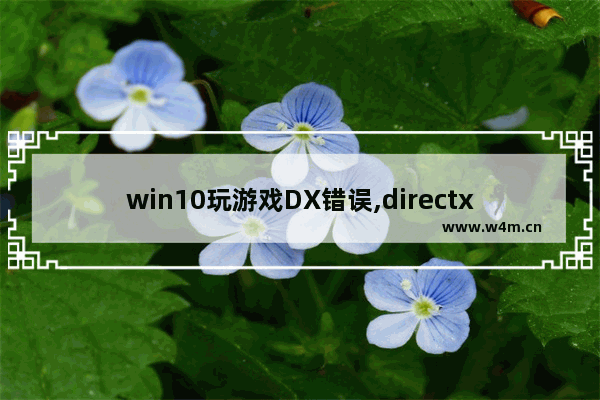 win10玩游戏DX错误,directx发生错误