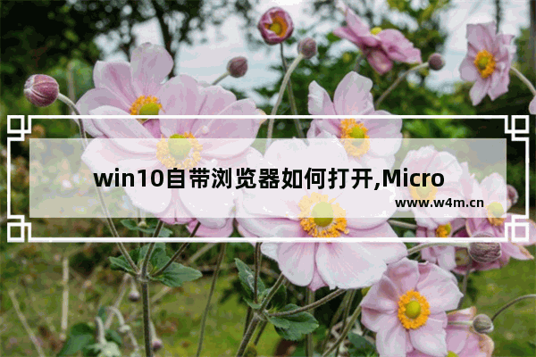 win10自带浏览器如何打开,Microsoft windows10自带的浏览器是