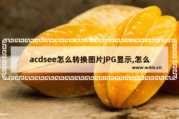 acdsee怎么转换图片JPG显示,怎么用acdsee转换图像格式