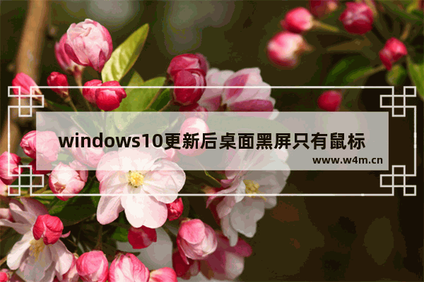 windows10更新后桌面黑屏只有鼠标,win10更新完桌面是黑的,只有鼠标