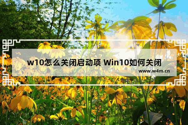 w10怎么关闭启动项 Win10如何关闭开机自启？