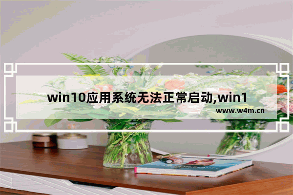 win10应用系统无法正常启动,win10应用无法运行