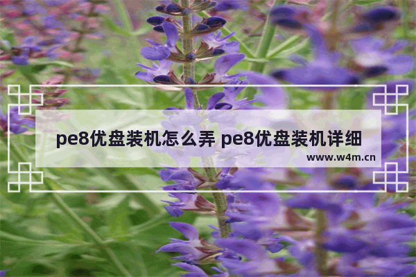 pe8优盘装机怎么弄 pe8优盘装机详细指南