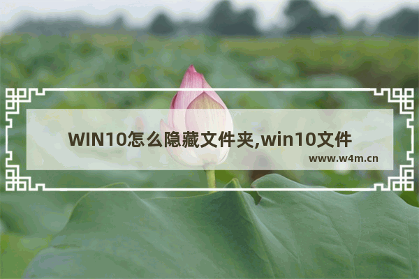 WIN10怎么隐藏文件夹,win10文件夹怎么隐藏文件