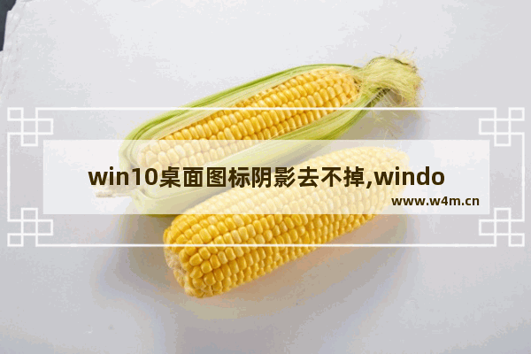 win10桌面图标阴影去不掉,windows桌面图标下的阴影如何去掉_1