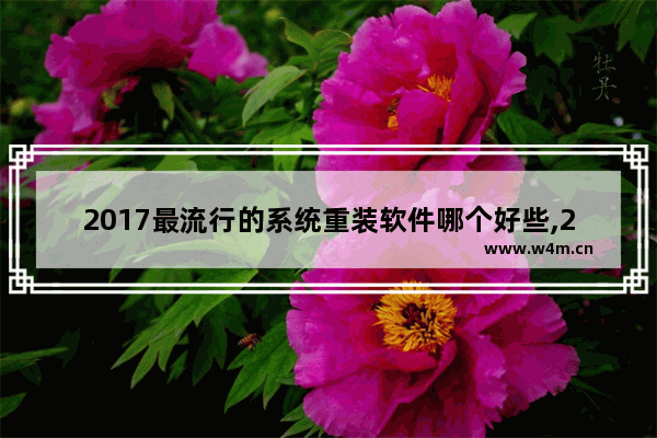 2017最流行的系统重装软件哪个好些,2017最流行的系统重装软件哪个好一点