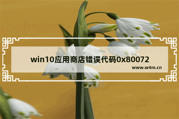 win10应用商店错误代码0x80072ee7,win10应用商店更新失败