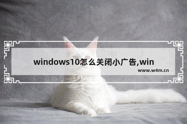 windows10怎么关闭小广告,window10系统怎么关闭小广告