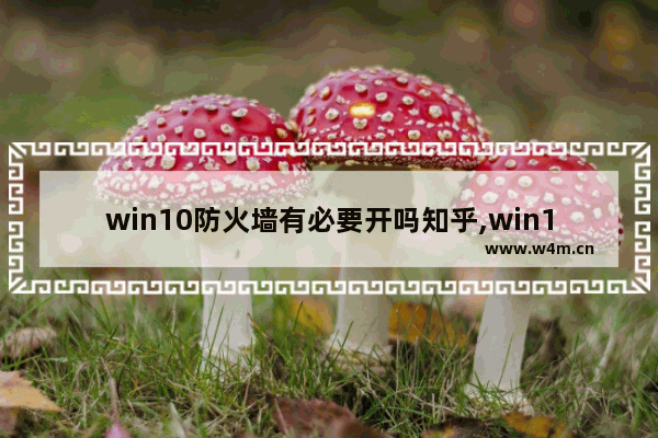 win10防火墙有必要开吗知乎,win10防火墙有必要开吗有杀软